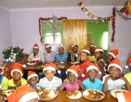 Kerstmaaltijd in Lesotho